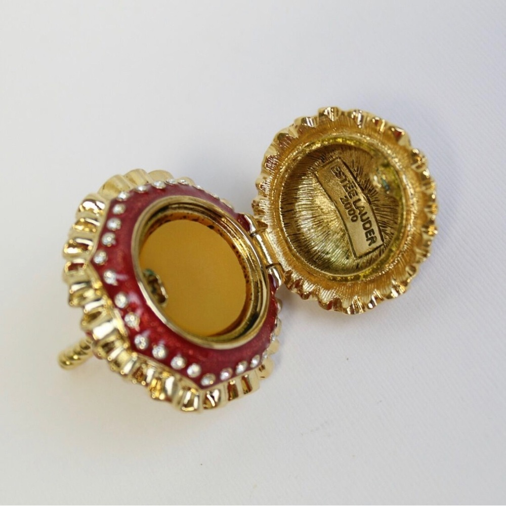 1978 Este Lauder Solid Perfume Love Note Lock Wit… - image 1